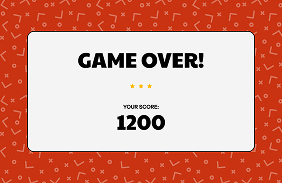 Game Over screen